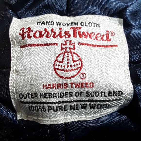 Genuine Harris Tweed® Cap ZH051 Women's Baker Boy Cap PEACOCK BLUE - OSFM - Picture 5 of 9